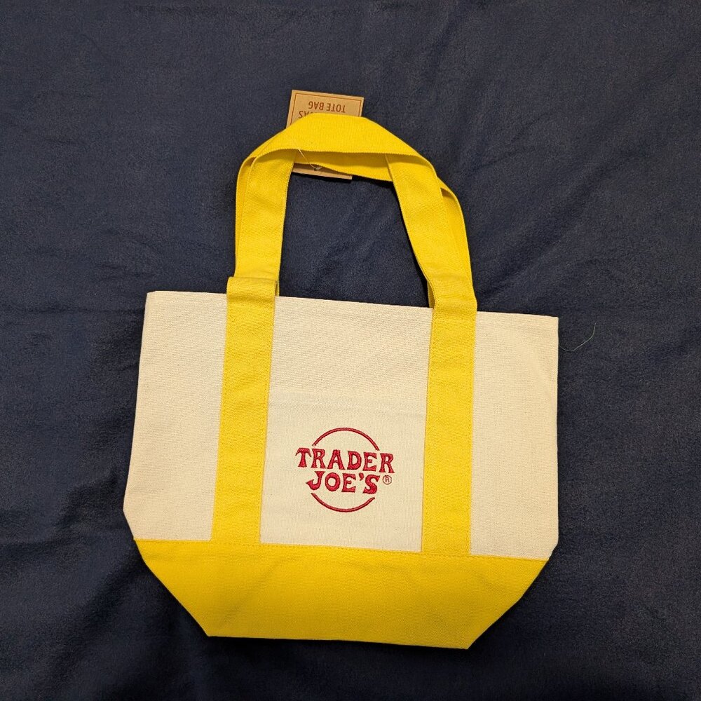 Trader Joe's Canvas Mini Tote Bag